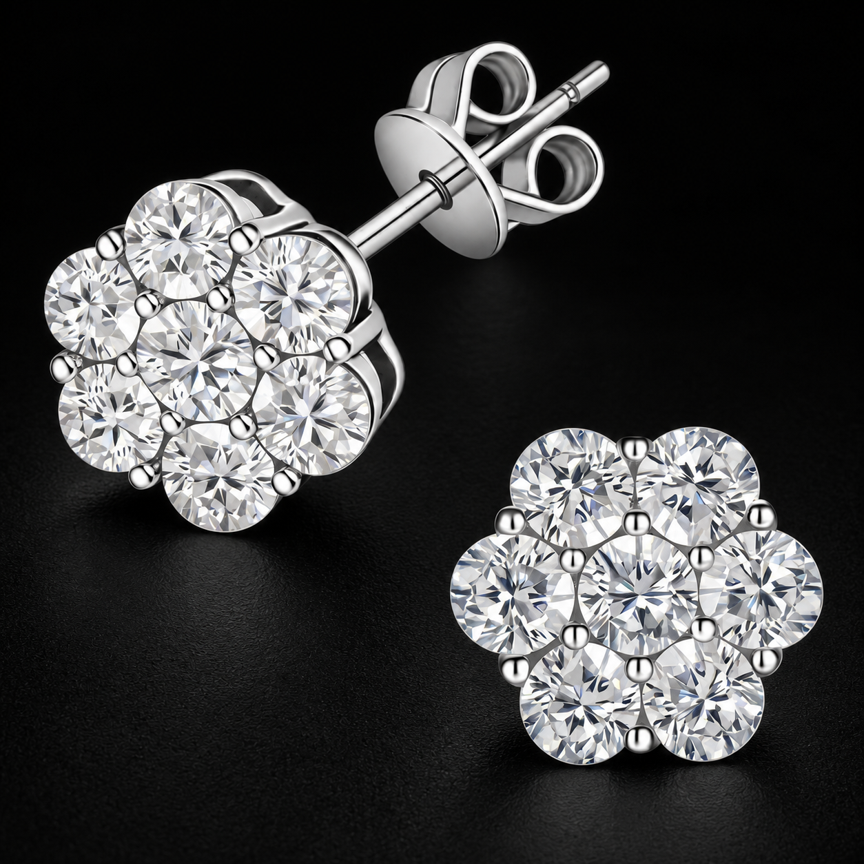 ORVEZI Flower Earrings